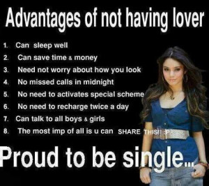 Proud to be single !