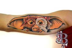 Gizmo tattoo from Gremlins by Josh at Bobinski's More