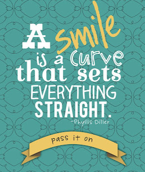 ... Rowe created a great inspirational printable reminding us to smile