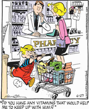 Dennis the Menace's mother may be contemplating dangerous prescription ...