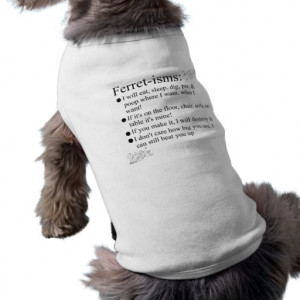 Funny Ferrets Dog T Shirt