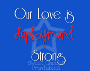 ... Deployment Strong Gift Print Quote DIY Printable Home Decor Deployment