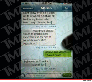 Justin Bieber's Alleged Baby Mama -- BUSTED by Text Messages