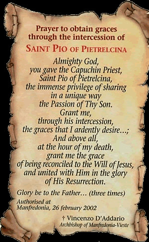 Saint Theresa's Prayer: