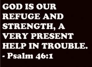 Bible Quote – God is Our refuge and Strength
