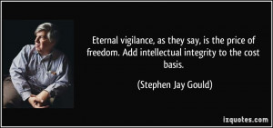 Eternal vigilance, as they say, is the price of freedom. Add ...