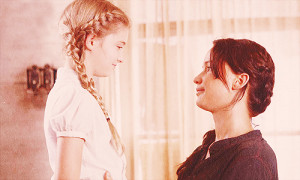 Katniss take Prim's place because She really love her little sister.
