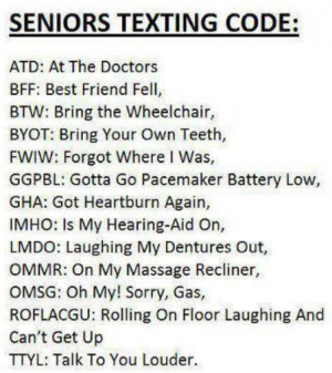 Have any of your own to add? Tell me your favorite text abbreviations ...