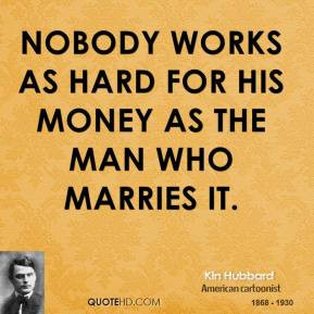 When a man marries his mistress it creates a job opportunity.