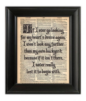Wizard of OZ Quote / Fairy tale Typography on Upcycled Antique Book