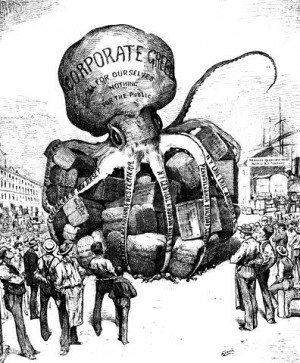Corporate Greed (1882) Cartoon published 27th June 1882