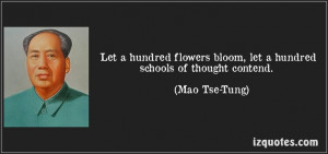 quotes pictures quote let a hundred flowers bloom let a hundred ...