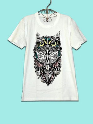 ... for 2013 CODE:77585211 --The owl sketch Animal Man's T-shirt Short