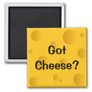 Got cheese fridge magnet with funny quote