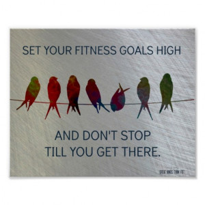 Set Your Fitness Goals High: Birds and Steel Print