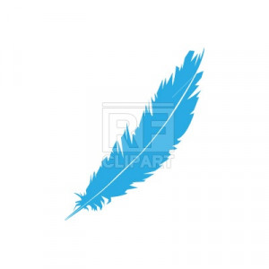 Feather silhouette, download free vector clipart (EPS)