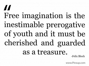 Free imagination is the inestimable prerogative