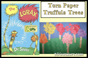 Torn Paper Truffula Trees – The Lorax