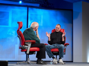 Walt Mossberg and Steve Jobs #apple #stevejobs