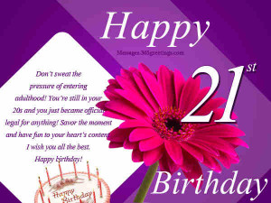 21st Birthday Wishes 01