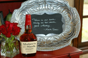 Kentucky Derby Decor Mark Twain whiskey quote