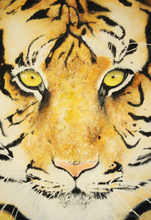 Tiger Painting Wallpaper...