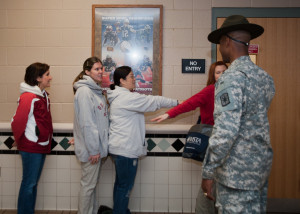 Here we are at the Dining Facility. The Drill Sergeant was explaining ...