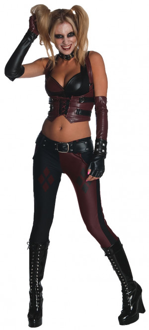 Harley Quinn Costume - Arkham City | Superheroes | HalloweenMart