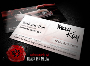 mary kay consultant business card design & printing