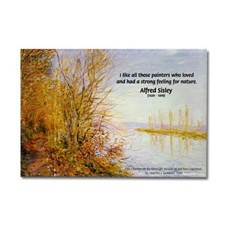 Alfred Sisley Nature Quote Rectangle Magnet for