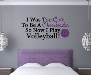 Plays Volleyball, Decals Wall, Teen Rooms, Teen Room Decor, Volleyball ...