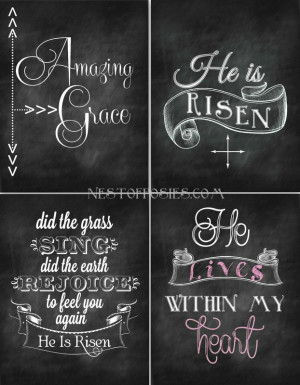 Easter Chalkboard Scripture Quotes. QuotesGram