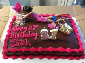 Happy 21st birthday bitch cake