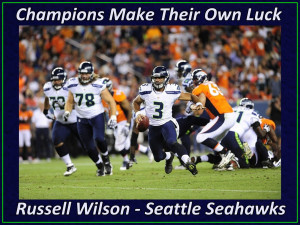 Russell Wilson Seattle Seahawks Photo Quote Mini Poster Wall Art Print ...