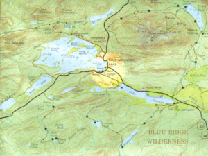 Indian Lake Adirondack Mountains Map