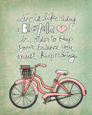 Life Is Like A Riding A Bicycle