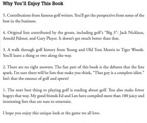 Jim Nantz's List For Why You'll Enjoy This Book