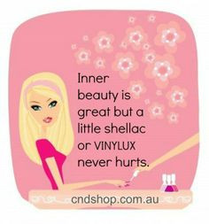 ... shellac or #Vinylux never hurts. #CND #funny nail #manicure #nail tech