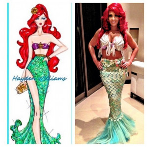 Evelyn Lozada Dresses As A Mermaid For Rihanna’s Halloween Ball