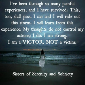 am a victor not a victim