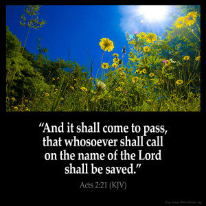 Acts 2:21 Inspirational Image