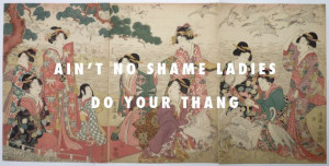 ... II, Torii Kiyomine / Work It, Missy Elliott. Image credit: Fly Art