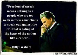 Billy Graham on freedom of speech