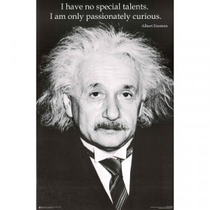 Title: Albert Einstein (Curiosity) Art Poster Print