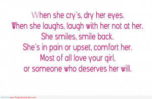cute funny love quotes for teenagers when she cry s dry her eyes ...