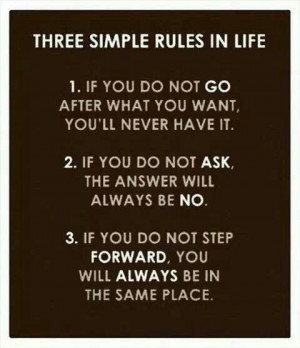 Three simple rules to remember!