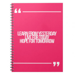 Inspirational and motivational quotes note books