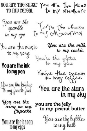 Card Sentiments -Sarah Hamer Designs