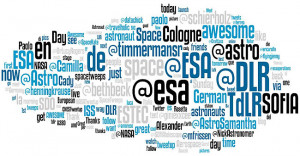 SpaceTweetup in numbers - cloud of quotes and mentions