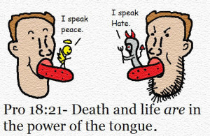 Death And Life In Tongue Clipart